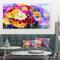 Designart - Bunch of Colored Daisy Flowers - Large Floral Canvas Art Print